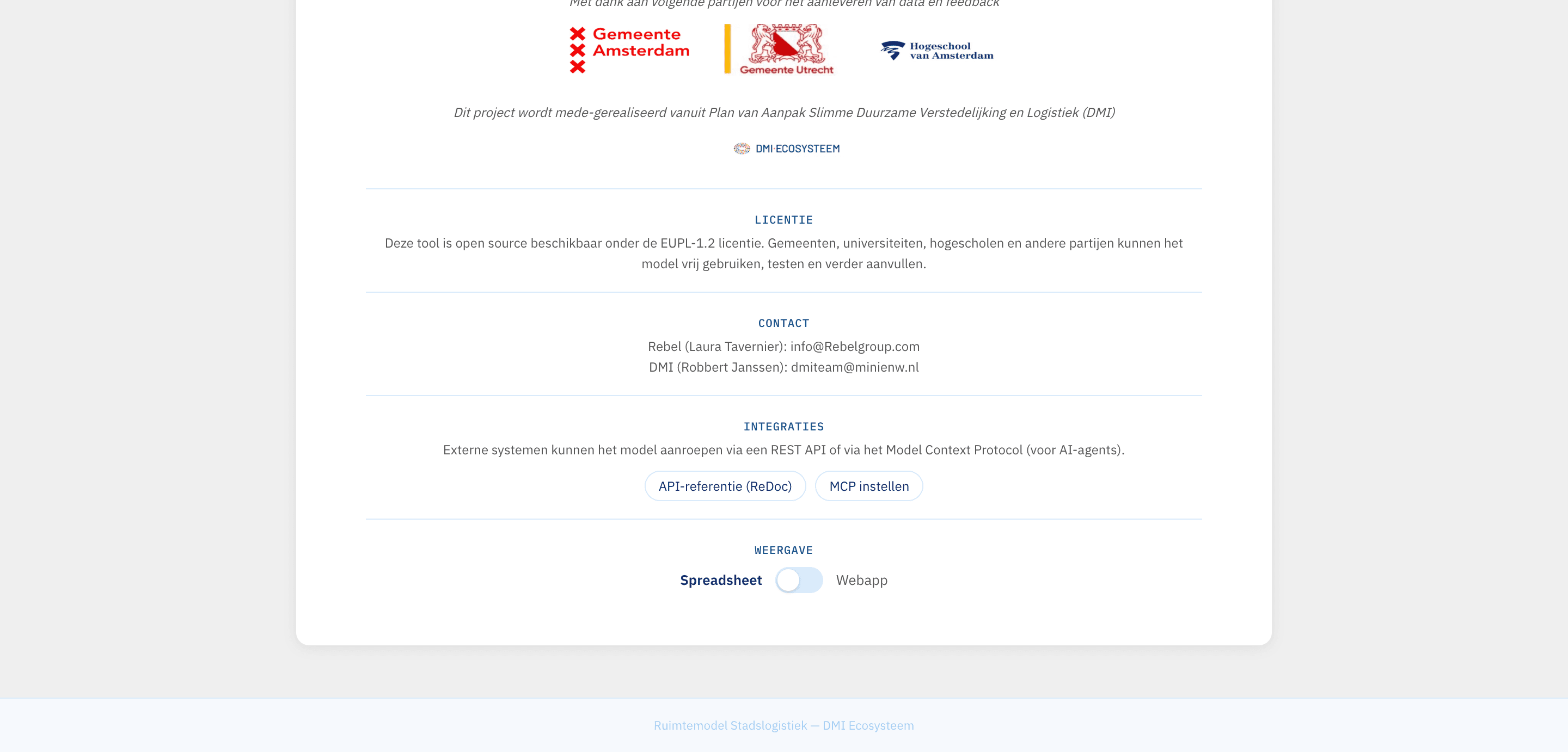 Ruimtemodel Stadslogistiek – schermafbeelding 2